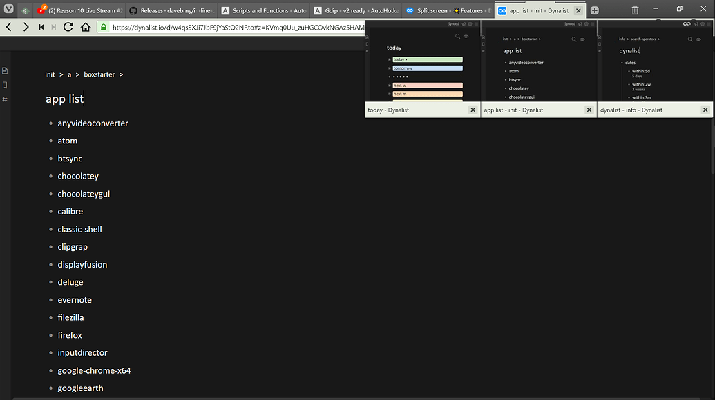 Split screen - Page 2 - 🌟Features - Dynalist Forum