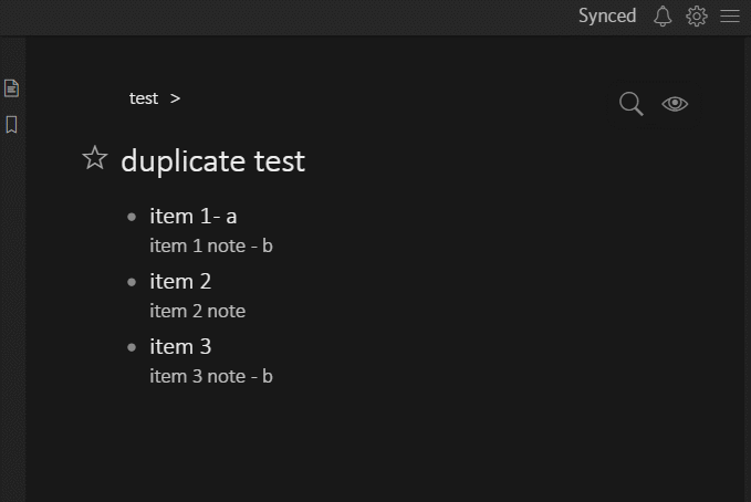 Duplicate notes showing after a search is canceled - 🐛Bugs - Dynalist Forum