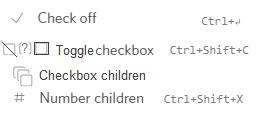 checkboxes
