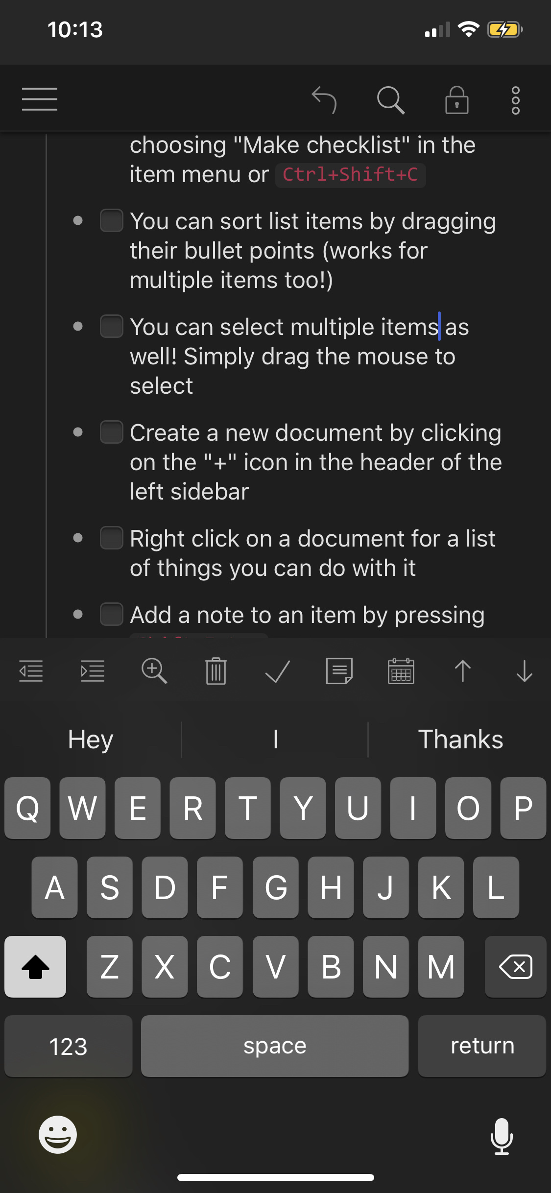 Kick But Dark Keyboard For IOS - 🌟Features - Dynalist Forum